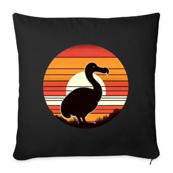 Dodo - Sofakissenbezug 45 x 45 cm - Schwarz - Vorne