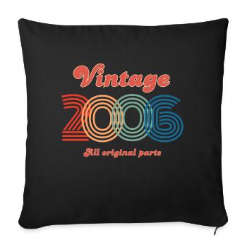 Vintage 2006 all original parts - Housse de coussin décorative 45 x 45 cm - noir - Devant