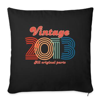 Vintage 2013 all original parts - Housse de coussin décorative 45 x 45 cm - noir - Devant