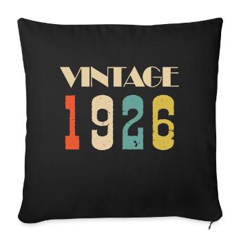 2021 Vintage Édition limitée Cadeau - Housse de coussin décorative 45 x 45 cm - noir - Devant
