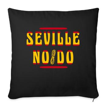 Seville - Sofa pillowcase 17,3'' x 17,3'' (45 x 45 cm) - black - Front