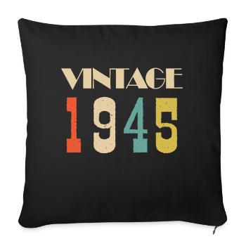 2002 Vintage Édition limitée Cadeau - Housse de coussin décorative 45 x 45 cm - noir - Devant