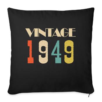 1998 Vintage Édition limitée Cadeau - Housse de coussin décorative 45 x 45 cm - noir - Devant