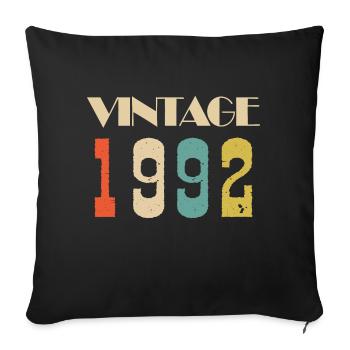 1955 Vintage Édition limitée Cadeau - Housse de coussin décorative 45 x 45 cm - noir - Devant