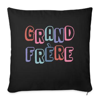 Big Brother - New Born Family - Sofa pillowcase 17,3'' x 17,3'' (45 x 45 cm) - black - Front