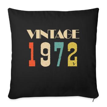 1975 Vintage Édition limitée Cadeau - Housse de coussin décorative 45 x 45 cm - noir - Devant