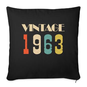 1984 Vintage Édition limitée Cadeau - Housse de coussin décorative 45 x 45 cm - noir - Devant