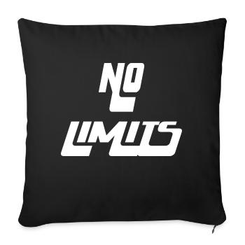 No Limits - Sofa pillowcase 17,3'' x 17,3'' (45 x 45 cm) - black - Front