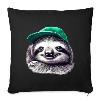 Paresse - Housse de coussin décorative 45 x 45 cm - noir - Devant