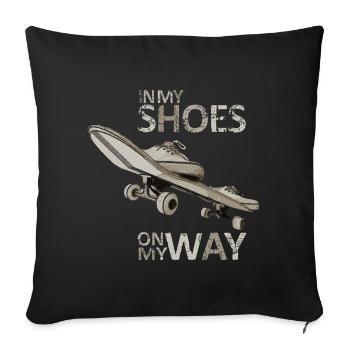 Skateboarding, Skateboarding - Sofa pillowcase 17,3'' x 17,3'' (45 x 45 cm) - black - Front