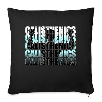 Callisthénie - Housse de coussin décorative 45 x 45 cm - noir - Devant