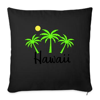 hawaii - Sofakissenbezug 45 x 45 cm - Schwarz - Vorne