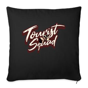 Tourist Squad Picture Photographer Vacation - Sofakissenbezug 45 x 45 cm - Schwarz - Vorne