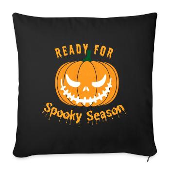 Saison effrayante - Housse de coussin décorative 45 x 45 cm - noir - Devant
