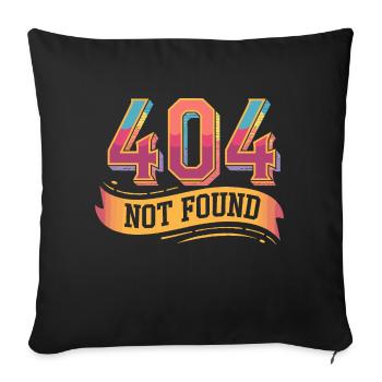 404 Not Found - Housse de coussin décorative 45 x 45 cm - noir - Devant