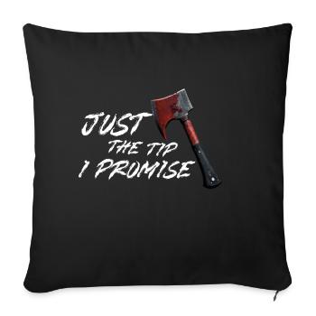 Juste le conseil Je promets Halloween - Housse de coussin décorative 45 x 45 cm - noir - Devant