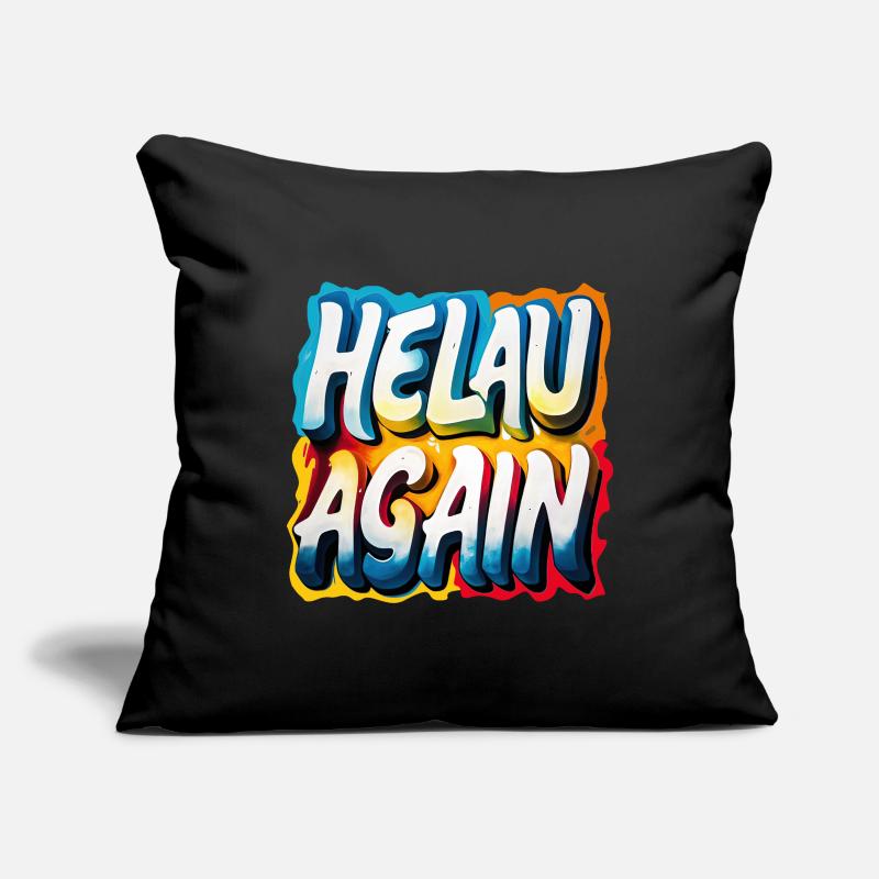 Helau Again Carnaval Carnaval Housse de coussin décorative 45 x 45 cm
