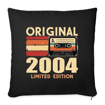 Geburtstag 2004 - Legendär Seit 2004 Geschenk 2004 - Sofakissenbezug 45 x 45 cm - Schwarz - Vorne