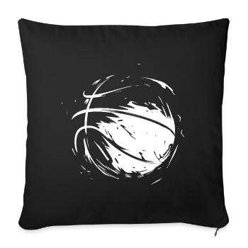 Basketball Sketch - Sofa pillowcase 17,3'' x 17,3'' (45 x 45 cm) - black - Front
