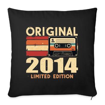 Geburtstag 2014 - Legendär Seit 2014 Geschenk 2014 - Sofakissenbezug 45 x 45 cm - Schwarz - Vorne