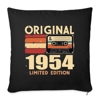 Birthday 1954 - Legendary since 1954 Gift 1954 - Sofa pillowcase 17,3'' x 17,3'' (45 x 45 cm) - black - Front