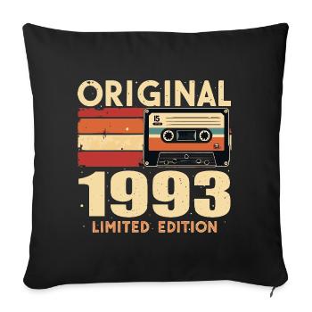 Birthday 1993 - Legendary since 1993 Gift 1993 - Sofa pillowcase 17,3'' x 17,3'' (45 x 45 cm) - black - Front