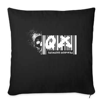 QuadriX (QX) - Housse de coussin décorative 45 x 45 cm - noir - Devant