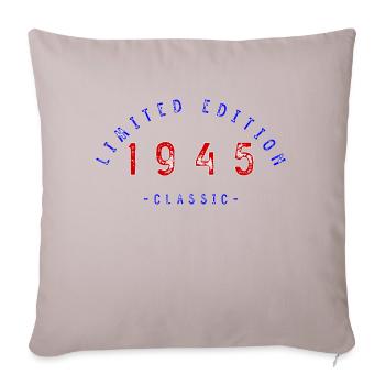 1945, Limited Edition - Sofakissenbezug 45 x 45 cm - helles Taupe - Vorne