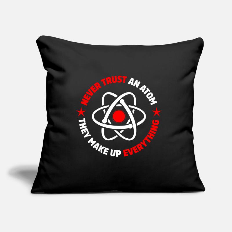 Protons, neutrons, électrons, Housse de coussin décorative 45 x 45 cm