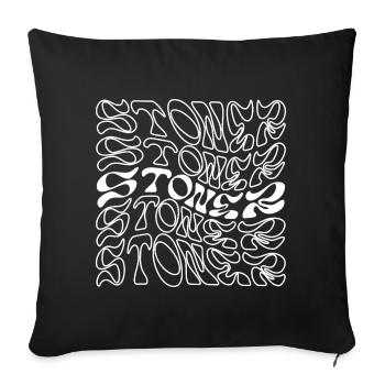 Stoner Rock Typografie-Design - Sofakissenbezug 45 x 45 cm - Schwarz - Vorne