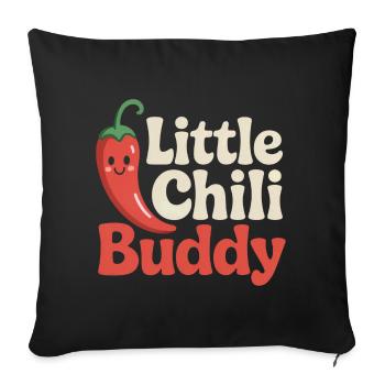 Petit ami Chili - Housse de coussin décorative 45 x 45 cm - noir - Devant
