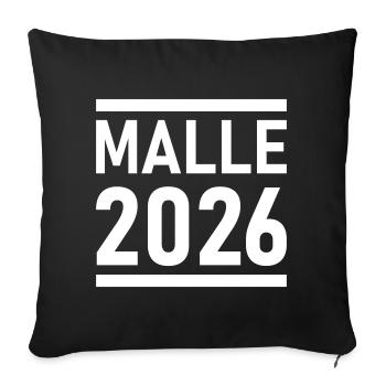 Malle 2026 Majorque - Housse de coussin décorative 45 x 45 cm - noir - Devant