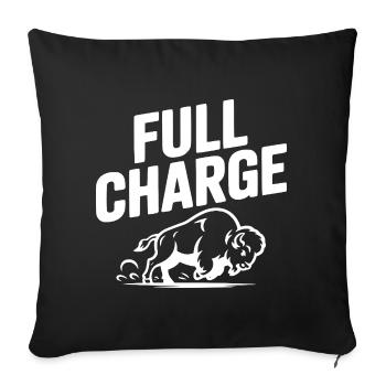 Full Charge - Sofa pillowcase 17,3'' x 17,3'' (45 x 45 cm) - black - Front