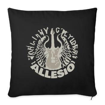Allesio en tant que guitare - Housse de coussin décorative 45 x 45 cm - noir - Devant