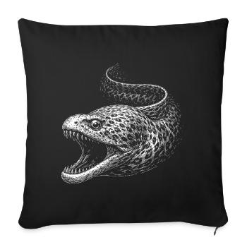 Murene - Housse de coussin décorative 45 x 45 cm - noir - Devant