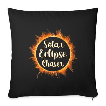 Solar eclipse chaser - Sofakissenbezug 45 x 45 cm - Schwarz - Vorne