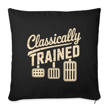 Classically Trained Auto Schaltgetriebe - Sofakissenbezug 45 x 45 cm - Schwarz - Vorne
