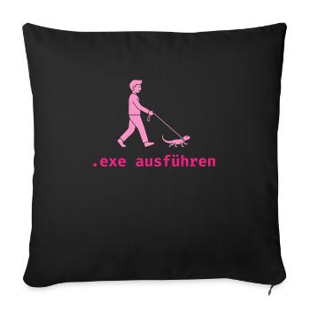 .exe ausführen ADMIN - Sofakissenbezug 45 x 45 cm - Schwarz - Vorne