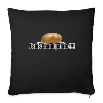 chaud patate 2.1 - Housse de coussin décorative 45 x 45 cm - noir - Devant