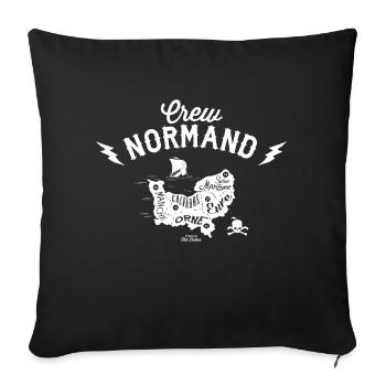 Crew Normand Dept - Housse de coussin décorative 45 x 45 cm - noir - Devant