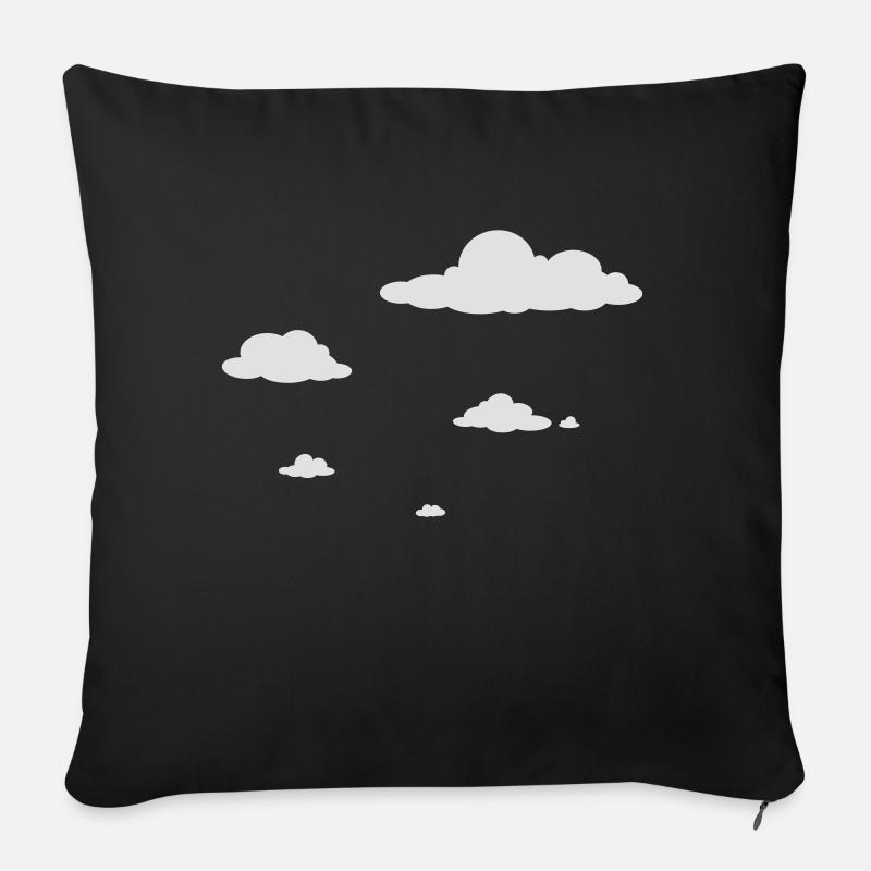 Clouds - Sofa pillowcase 17,3'' x 17,3'' (45 x 45 cm) - black