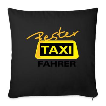 Bester Taxi Fahrer 1 - Sofakissenbezug 45 x 45 cm - Schwarz - Vorne