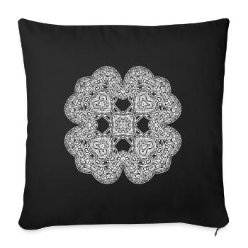 Ornament - Sofakissenbezug 45 x 45 cm - Schwarz - Vorne