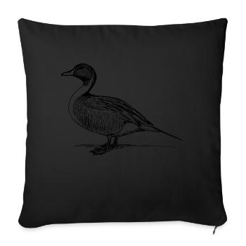 duck94 - Housse de coussin décorative 45 x 45 cm - noir - Devant