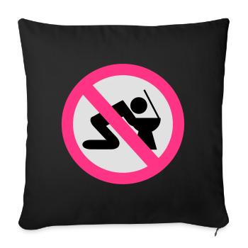 2541614 14674868 alcool - Housse de coussin décorative 45 x 45 cm - noir - Devant