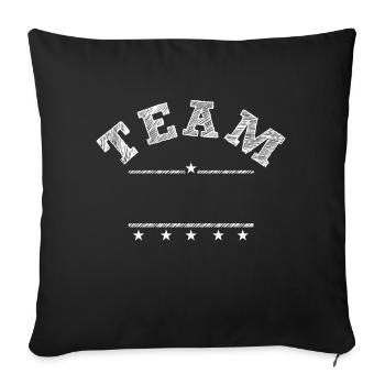 Membre de l'équipe VIP Crew Family Club Gift - Housse de coussin décorative 45 x 45 cm - noir - Devant