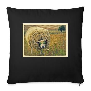 sheep - Sofakissenbezug 45 x 45 cm - Schwarz - Vorne