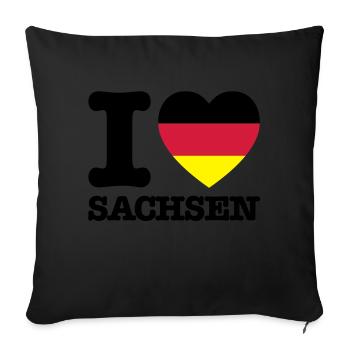 deutschland_sachsen_f3 - Sofa pillowcase 17,3'' x 17,3'' (45 x 45 cm) - black - Front