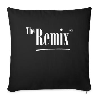 the remix partnerlook vater sohn with the original - Sofa pillowcase 17,3'' x 17,3'' (45 x 45 cm) - black - Front