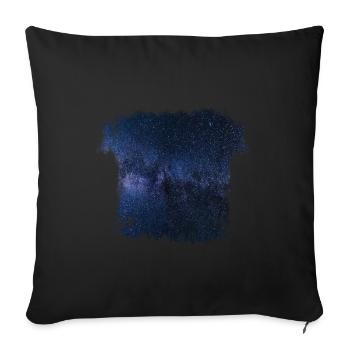 sterne himmel nacht beobachten dunkel geschenk - Sofakissenbezug 45 x 45 cm - Schwarz - Vorne